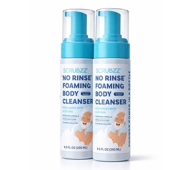 SCRUBZZ Set of 2 Rinse Free Foaming Body Cleanser