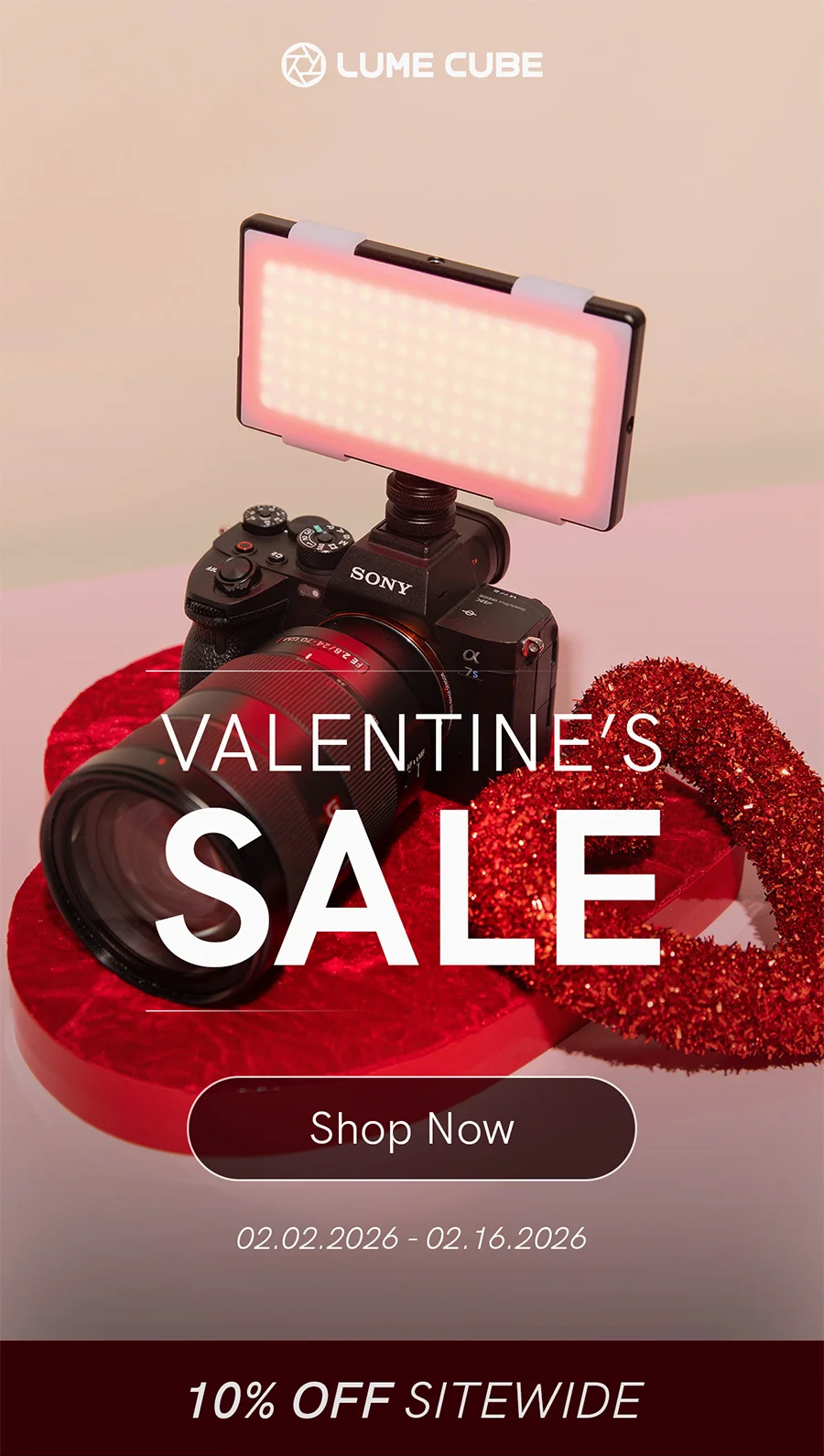 Valentine's Sale- 10% Off Sitewide