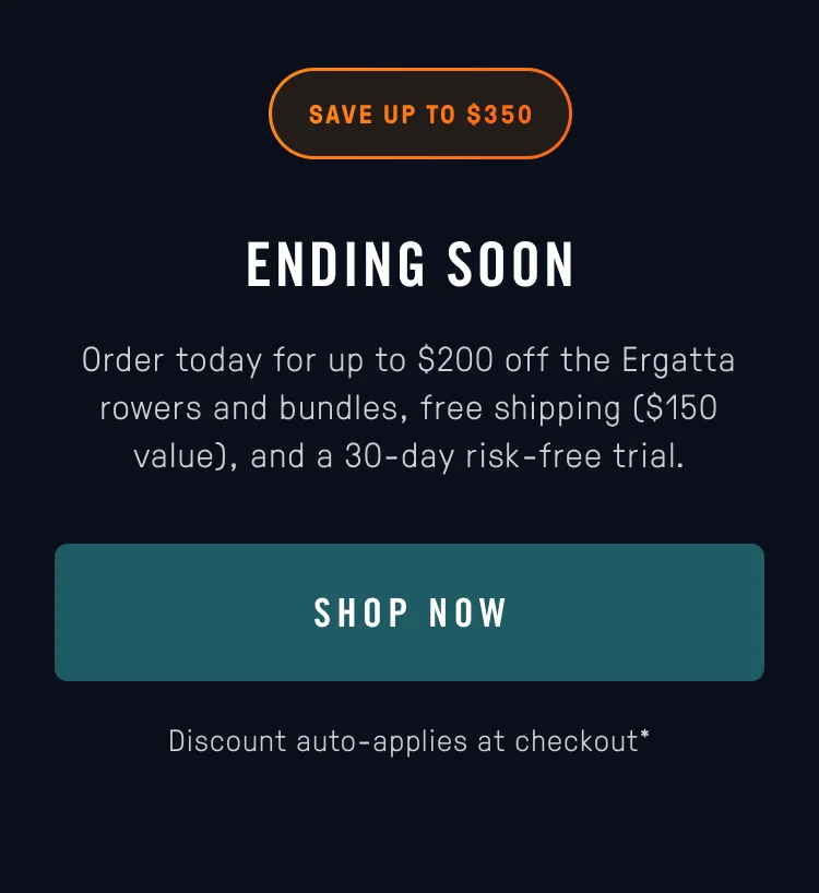 Fall Sale: $200 off Rowers & Bundles