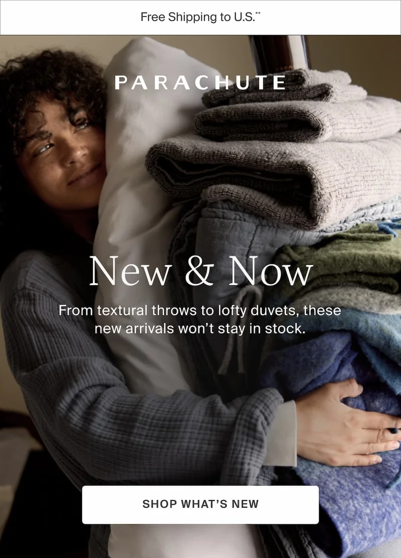 New & now. Shop what's new.