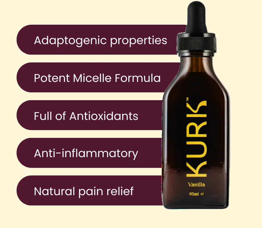 Adaptogenic properties | Potent Micelle Formula | Full of Antioxidants | Anti-inflammatory | Natural pain relief