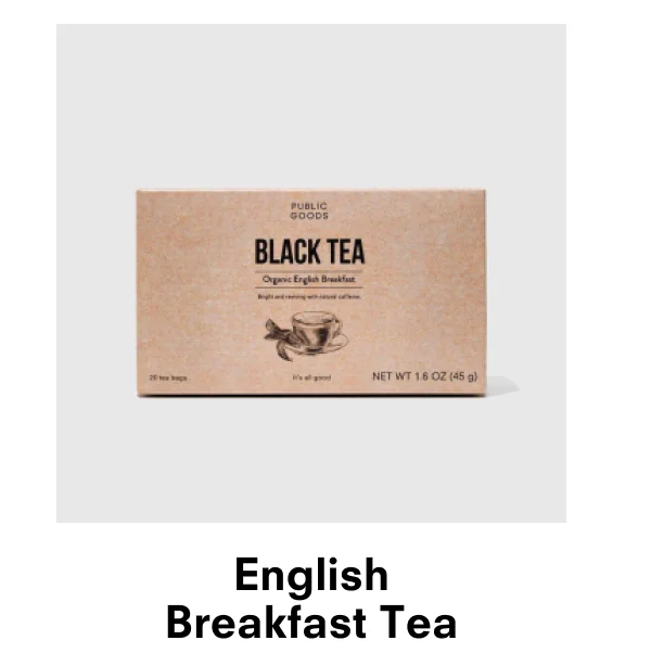 Organic black tea