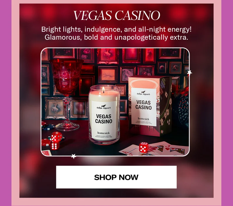 Vegas Casino | Bright lights, indulgence, and all-night energy! Glamorous, bold and unapologetically extra. | Shop Now