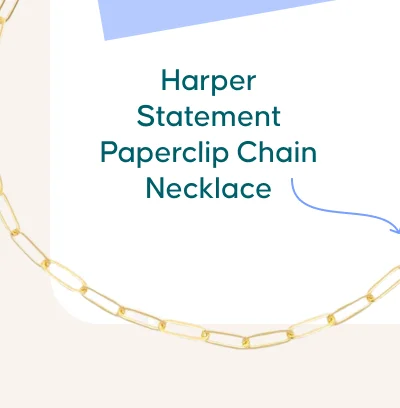 Harper Statement Paperclip Chain Necklace