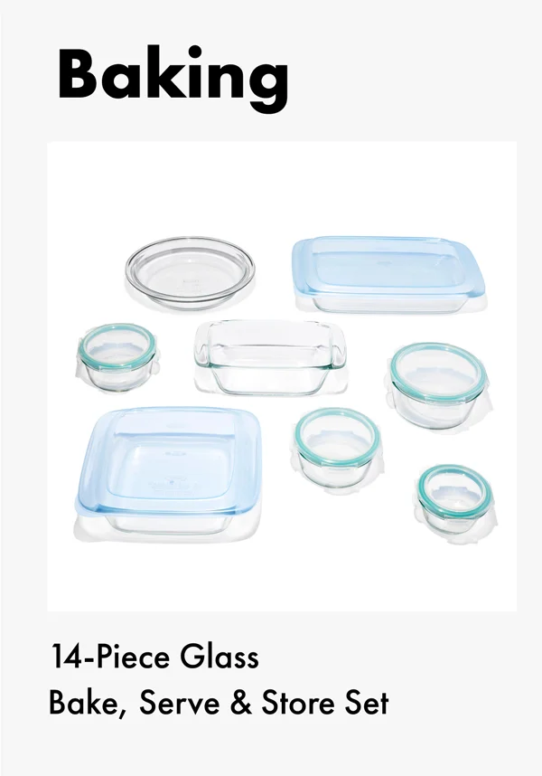 14-Piece Glass Bake, Serve & Store Set