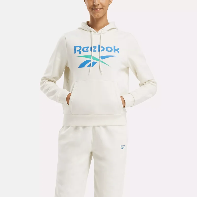 Image of Women's Reebok Identity Big Logo Fleece Hoodie