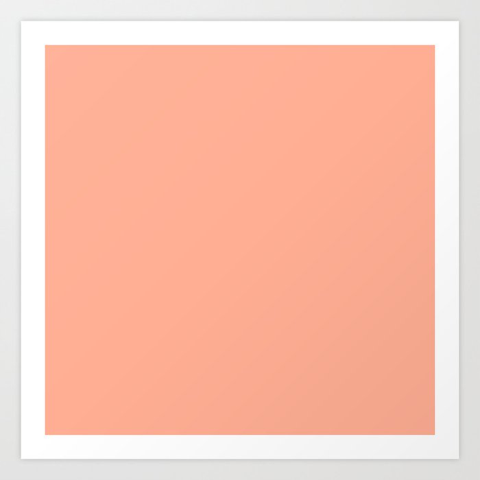 Peach Solid Color Art Print Art Print