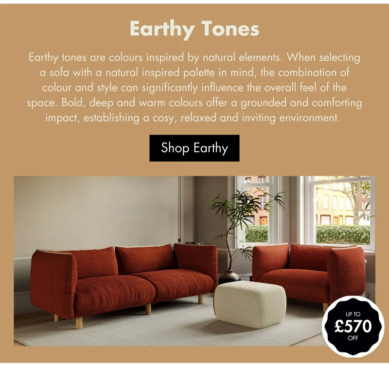 Earthy Tone Sofa