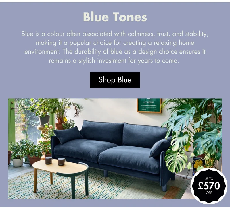 Blue Tones Sofa