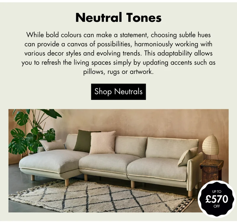 Neutral Tone Sofa