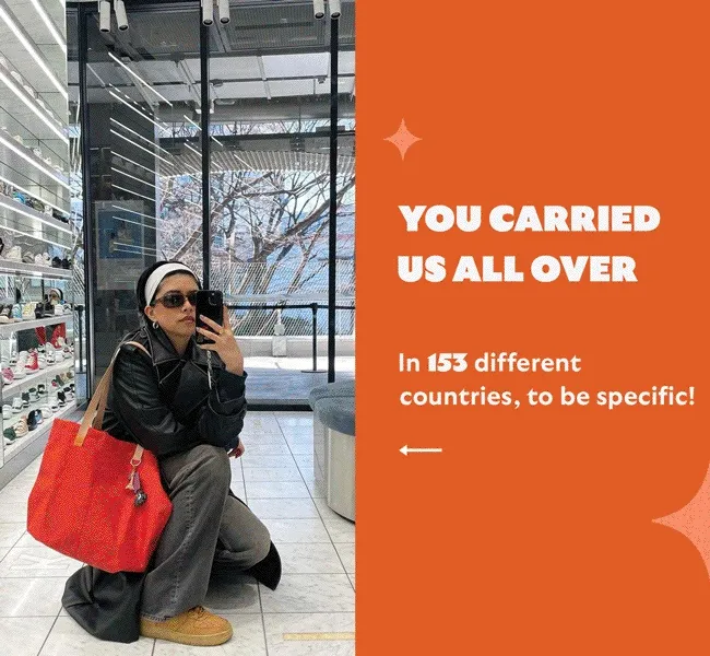 You carried us to 153 different countries.
