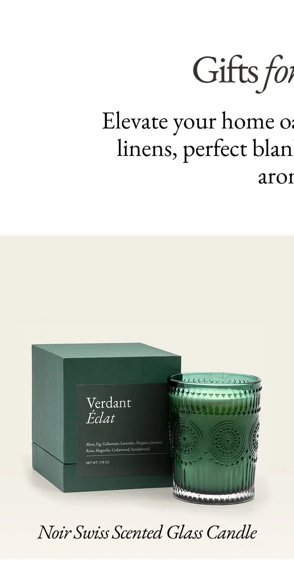 Noir Swiss Scented Glass Candle