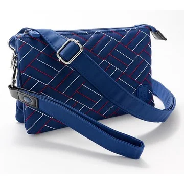 IHKWIP Triple Entry Quilted Crossbody with Wristlet Strap