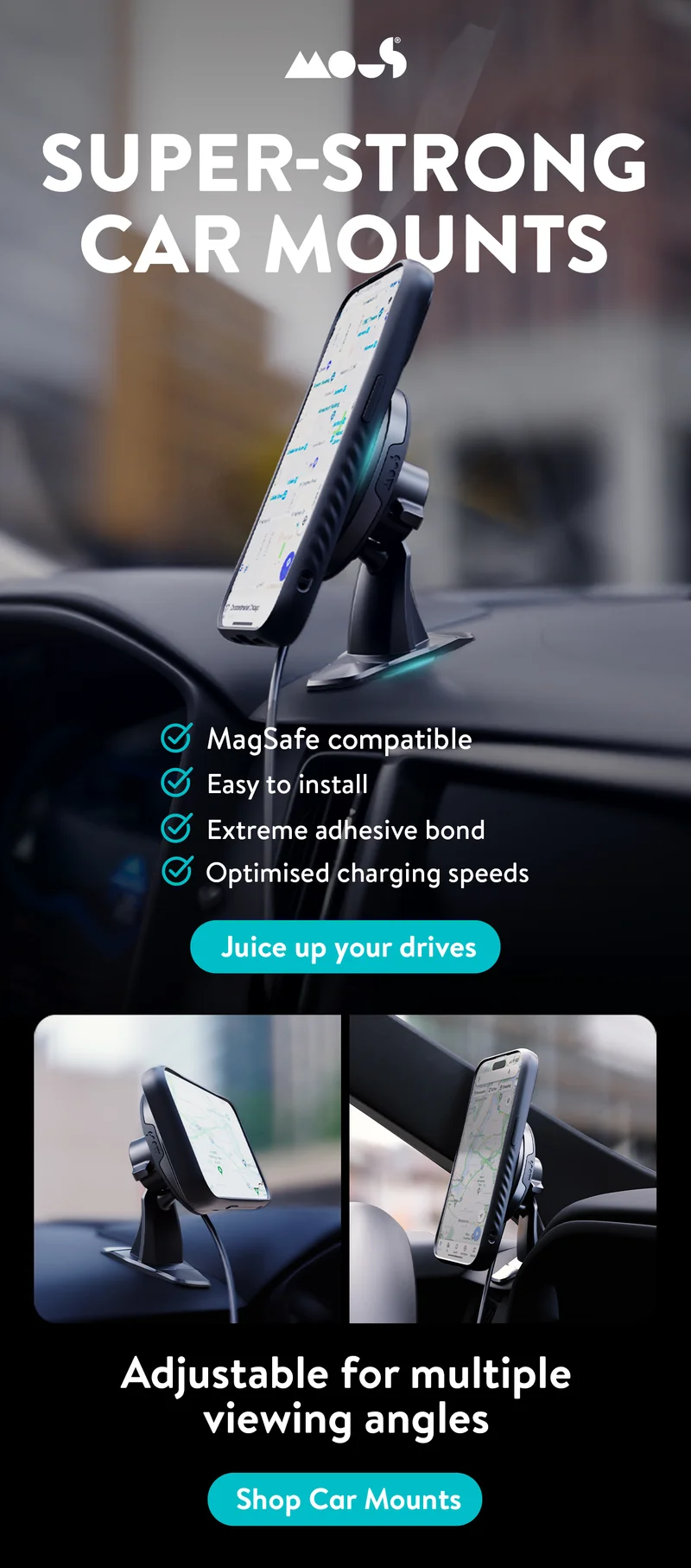 Super-strong car mounts
