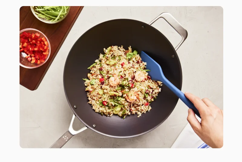 One pan meal in the Misen Carbon Steel Wok.