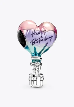 Happy Birthday Hot Air Balloon Charm