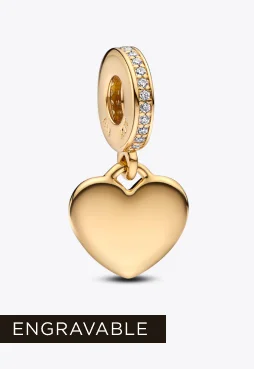 Engravable Heart Tag Dangle Charm