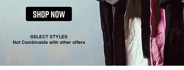 Select styles. Not combinable with other offers. Shop now