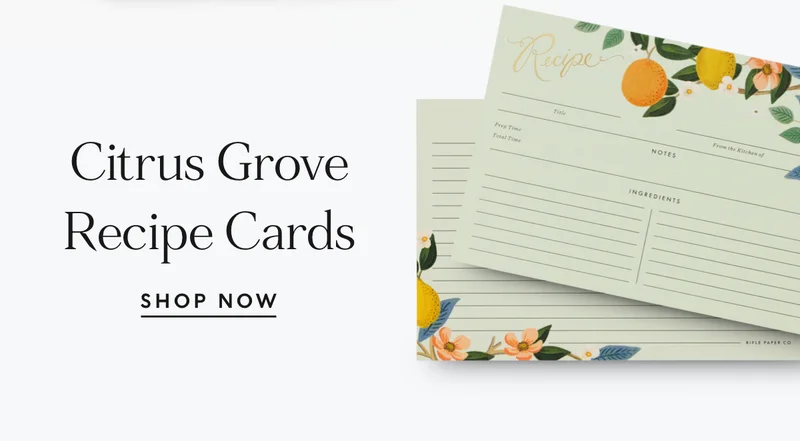 Shop Citrus Grove Recipe Cards