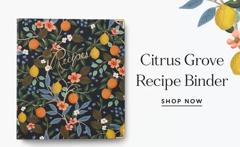 Shop Citrus Grove Recipe Binder