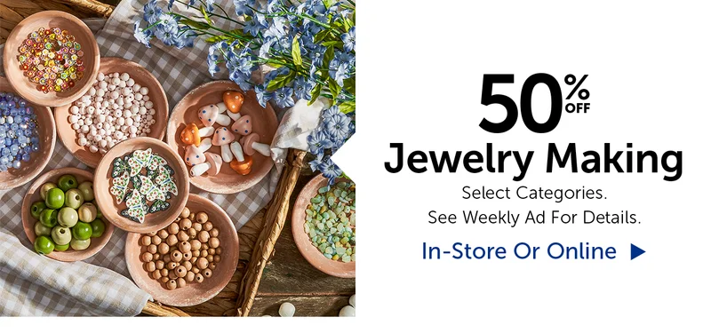 50% Off Jewelry Making - Select Categories