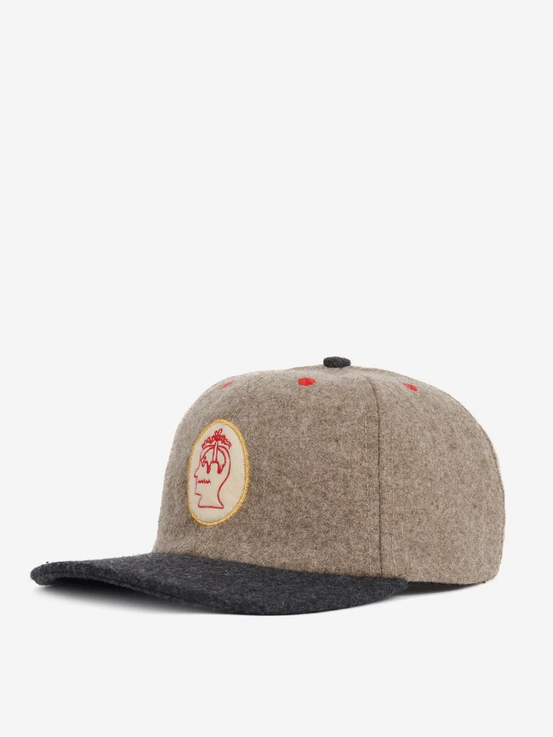 Image of Brain Dead x Brooks Brothers Wool Flannel Hat - Taupe/Grey