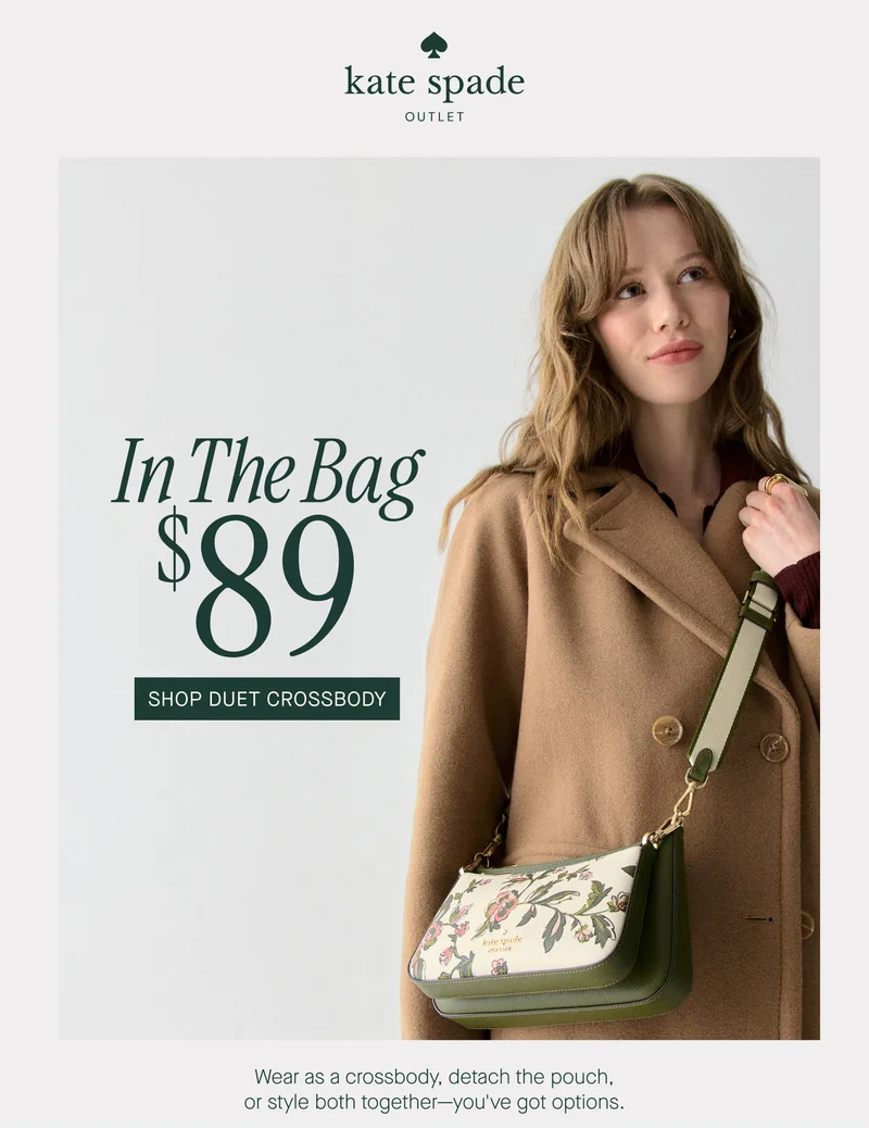 In The Bag. $89 SHOP DUET CROSSBODY