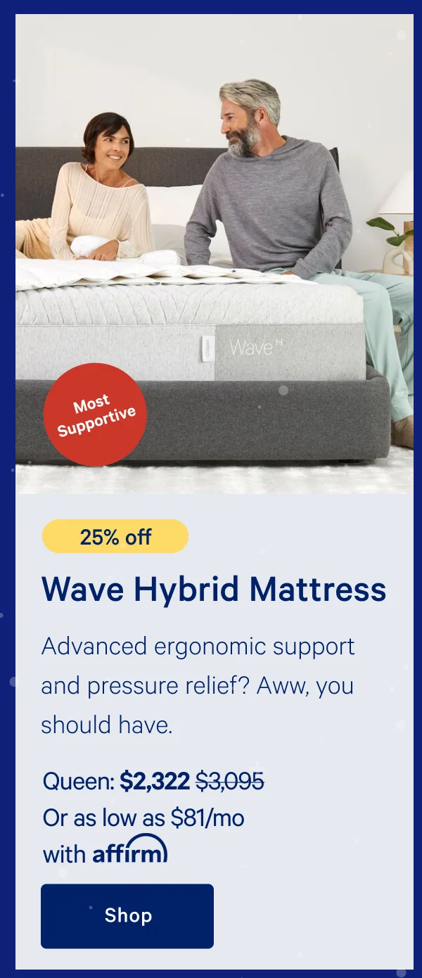 [25% off] >> Wave Hybrid Mattress >>