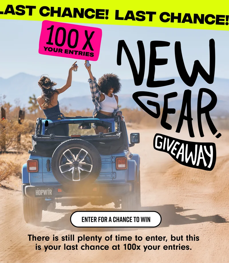100X entries. Our biggest multiplier ever. Shop now for a chance to win