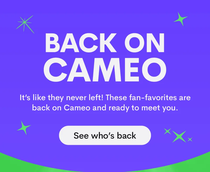 Back on Cameo