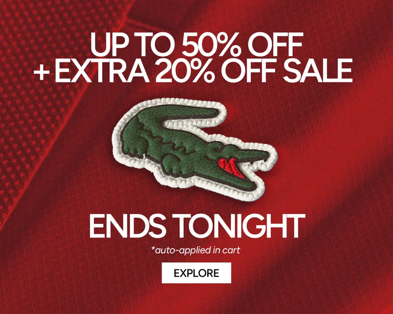Up to 50% Off + Extra 20% Off Sale ENDS TONIGHT