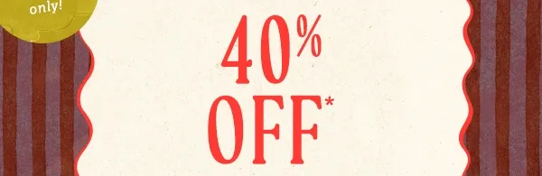 extra 40% off sale