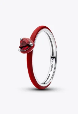 Red Chakra Heart Ring