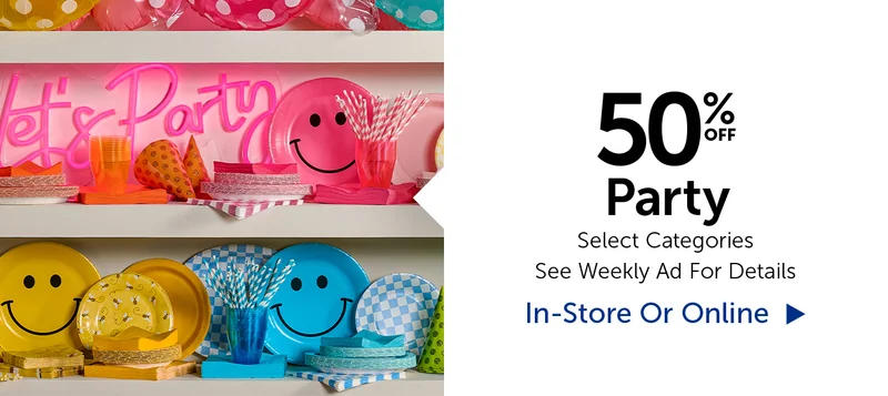 50% Off Party - Select Categories