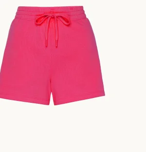 LuxeFleece Sweat Short in Vivid Pink