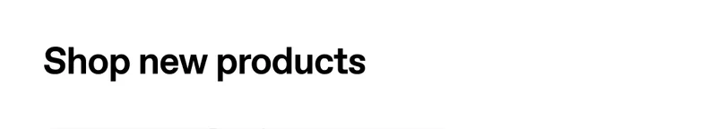 Shop new products