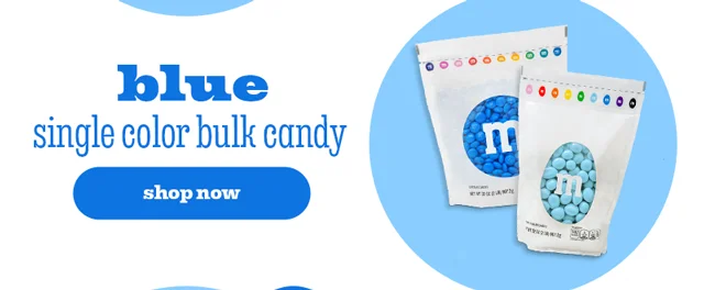 BLUE SINGLE COLOR BULK CANDY
