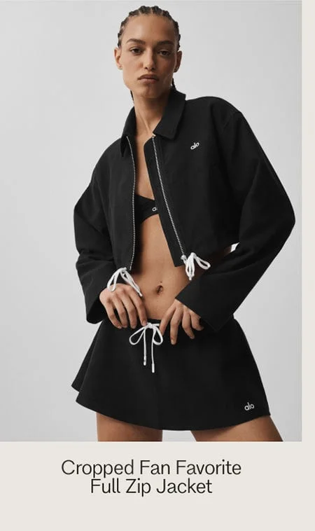 Cropped Fan Favorite Full Zip Jacket
