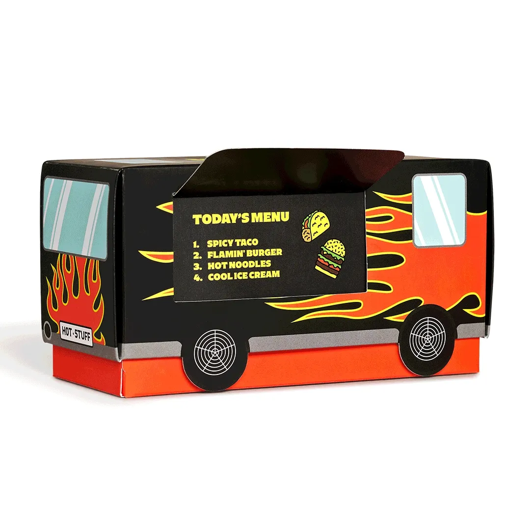 4-Pack Food Truck Socks Gift Set