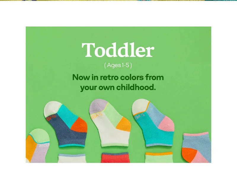 TODDLER | AGES 1-5 | NOW IN RETRO COLORS FROM YOUR OWN CHILDHOOD.