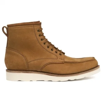 Camden MV Apron Derby Boot in Biscuit Nubuck Kudu