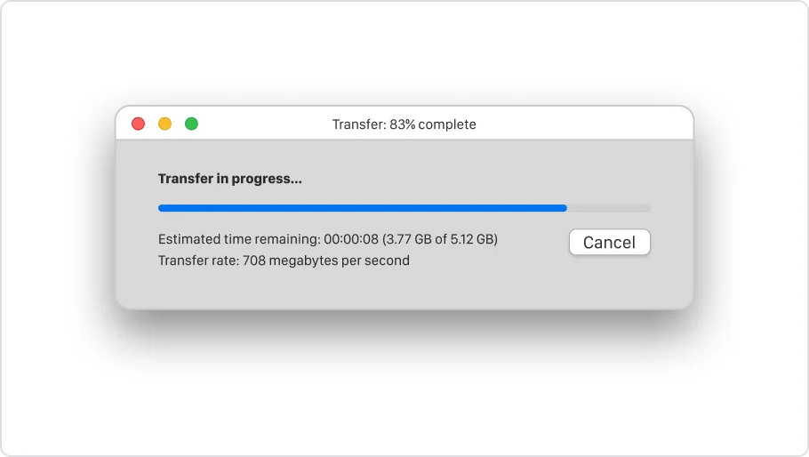 Multi-Gigabit File Transfers Speeds