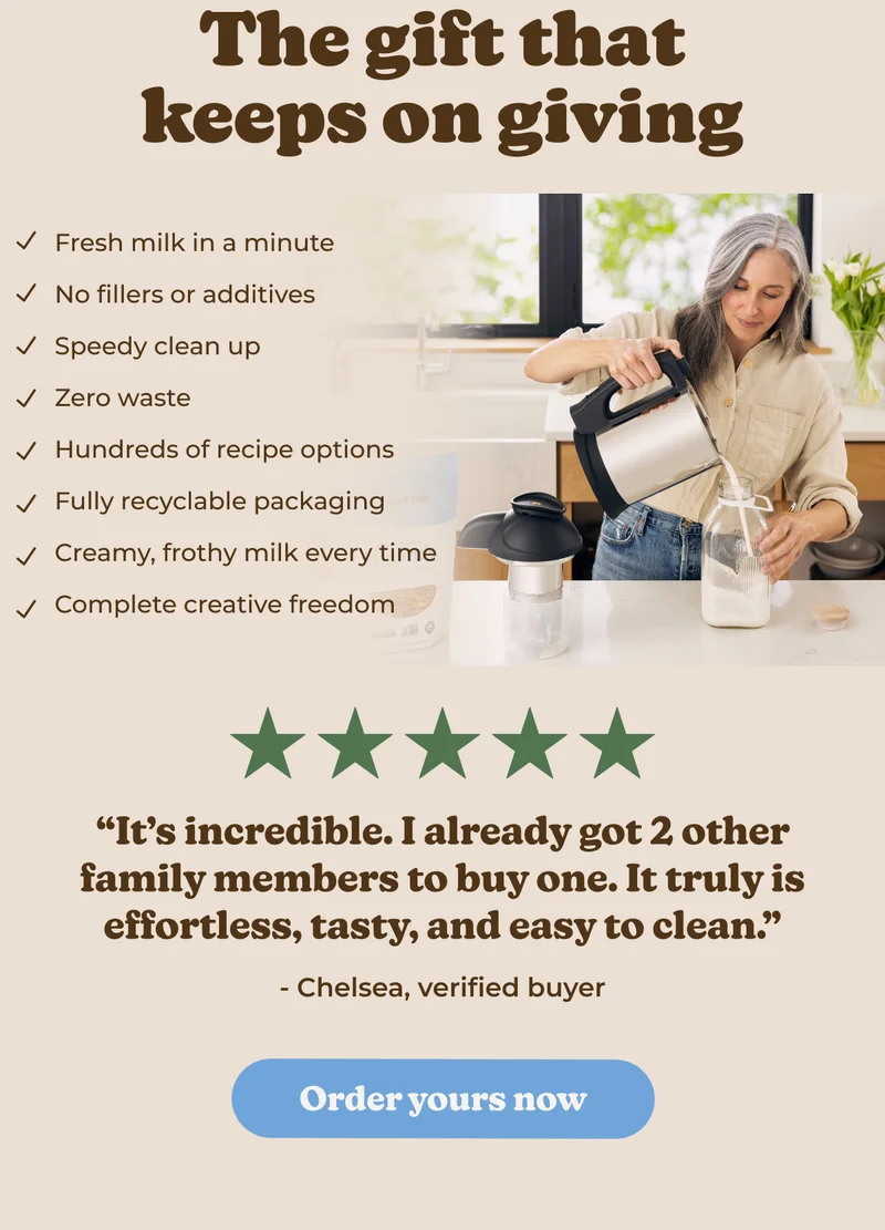 Order your Almond Cow Plant-Based Milk Maker now