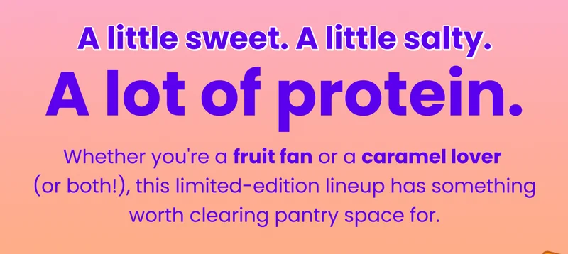 A little sweet. A little salty.