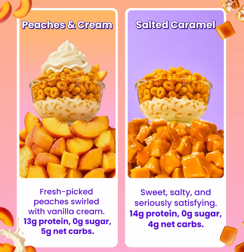 Peaches Cream and Salted Caramel