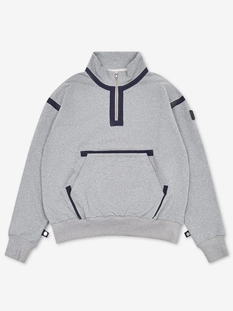 Image of Phingerin Quarter Zip Sweatshirt - Heather Grey
