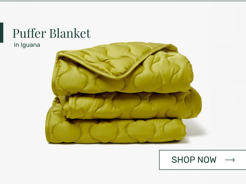 Puffer Blanket in Iguana
