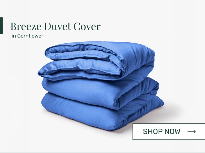 Breeze Duvet Cover in Cornflower