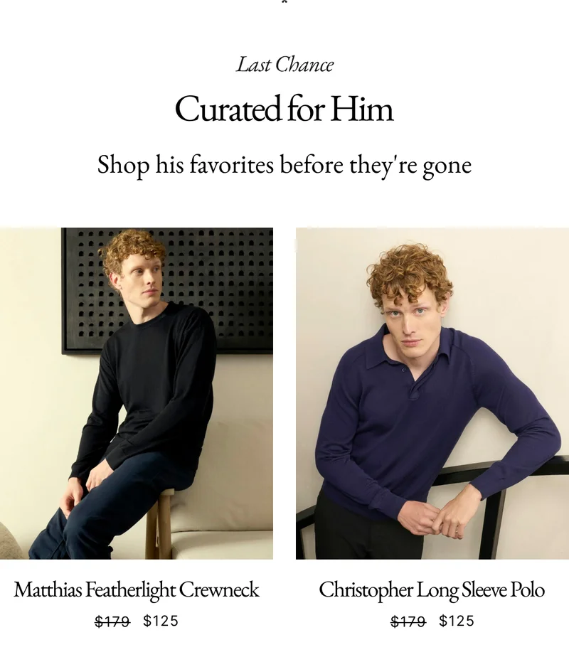 Curated for him