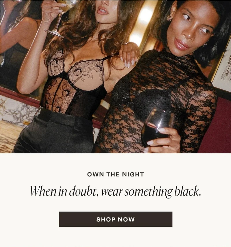 Own the Night: When in doubt, wear something black.